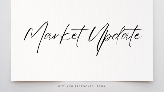 Market and Website Update: New and Restocked items