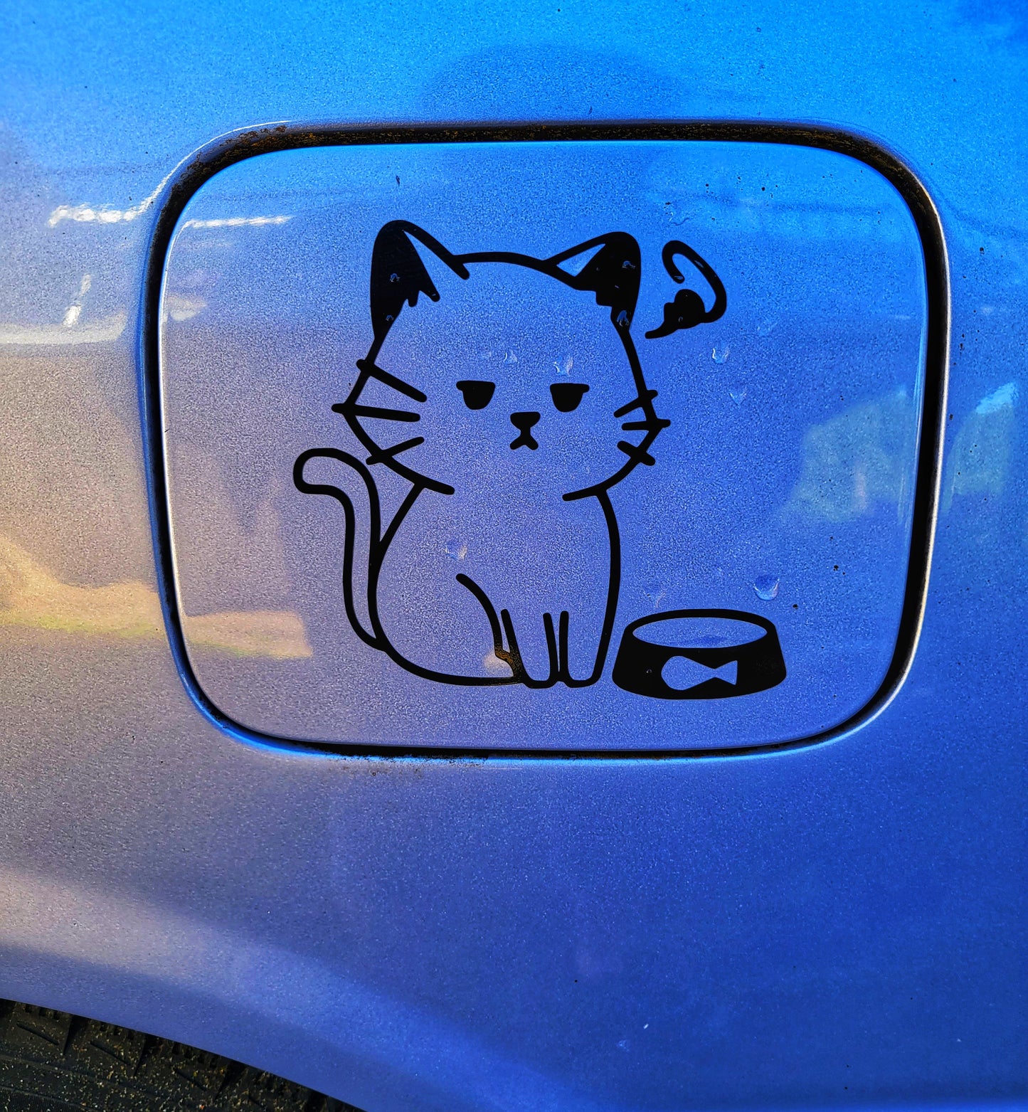 Hungry Kitty Fuel Cap decal