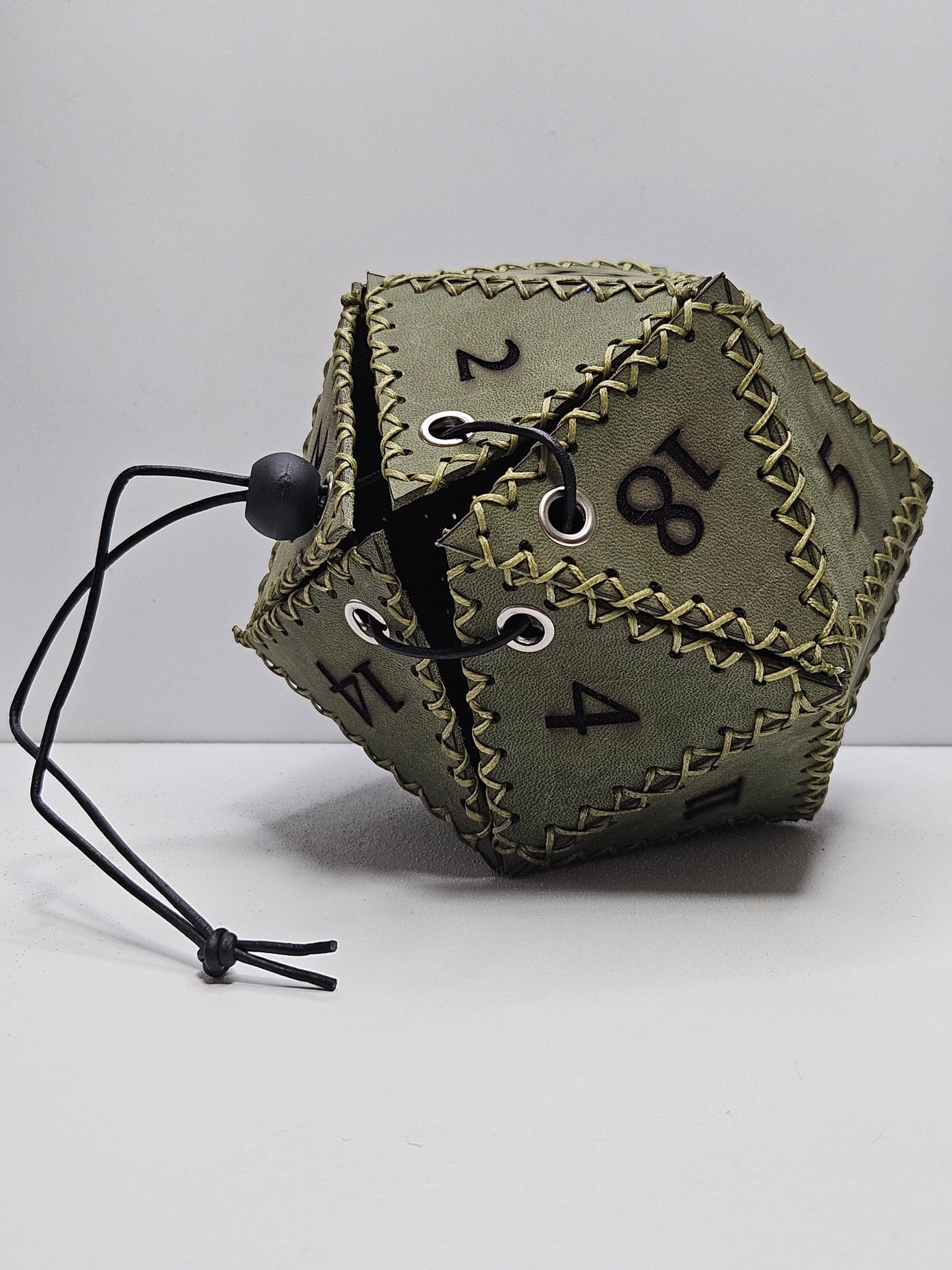 D20 Dice Bag - Moss Green