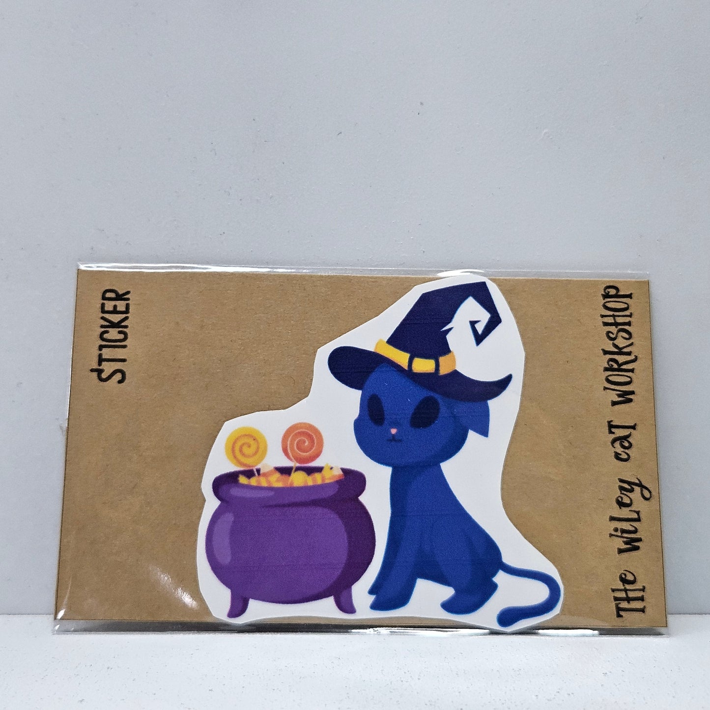 Witchy Cat Vinyl Sticker