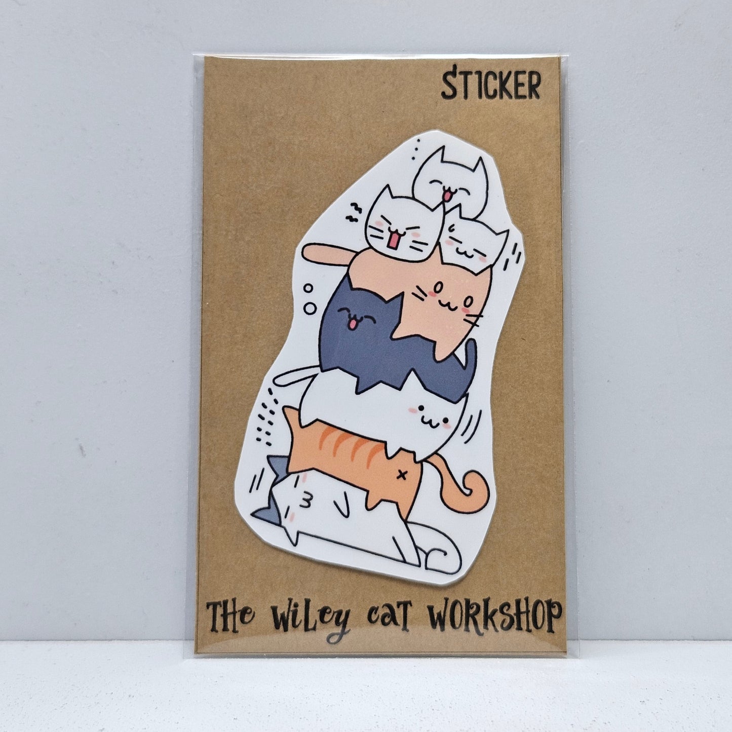 The Cat Tower Vinyl Sticker