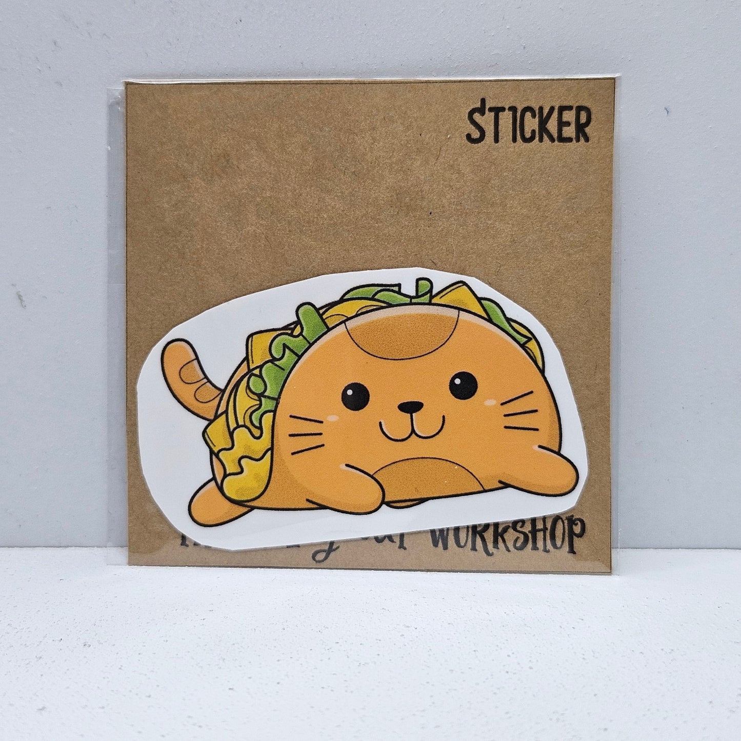 Taco Cat Vinyl Sticker