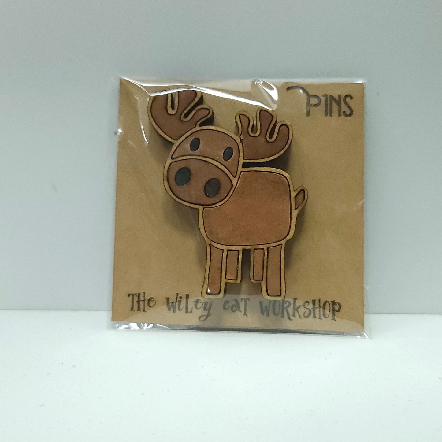 Moose Wood Pin
