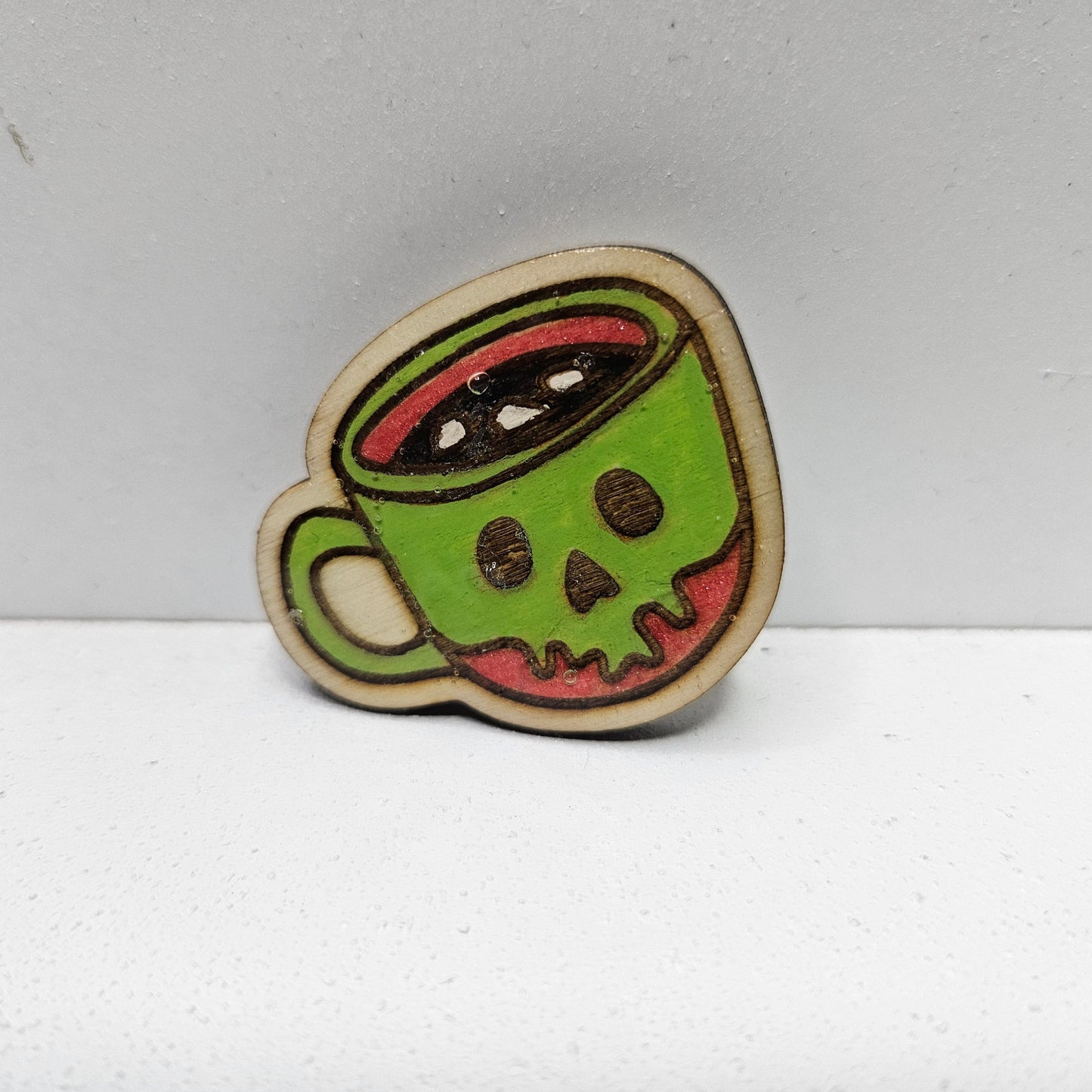 Poison Apple Wood Pin