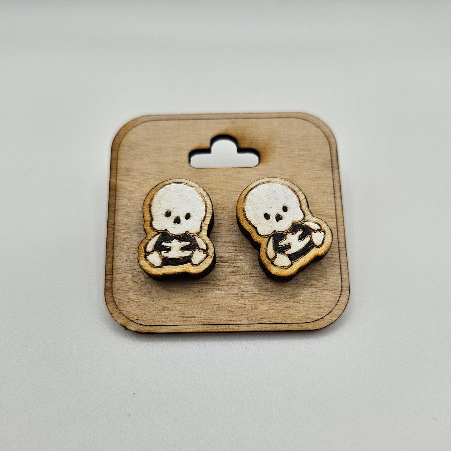 Skelly Wood Earrings