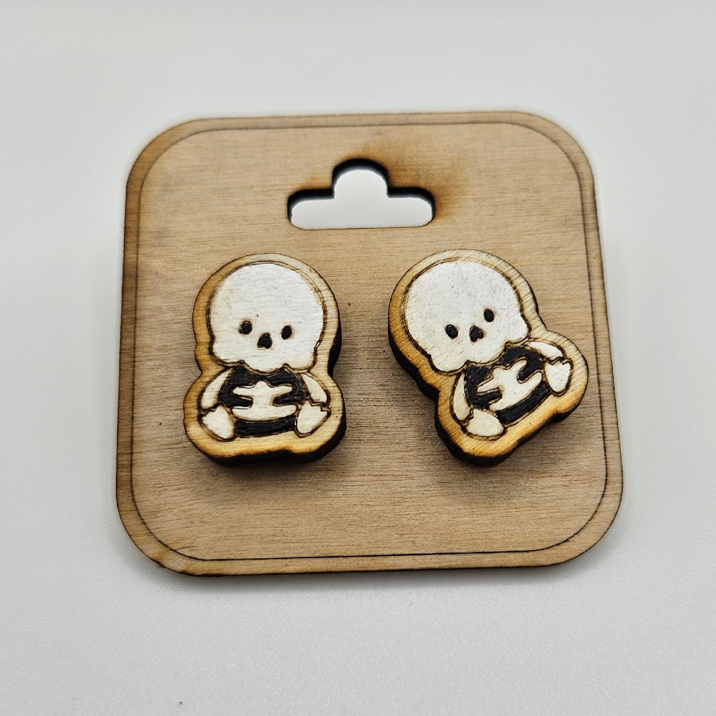 Skelly Wood Earrings