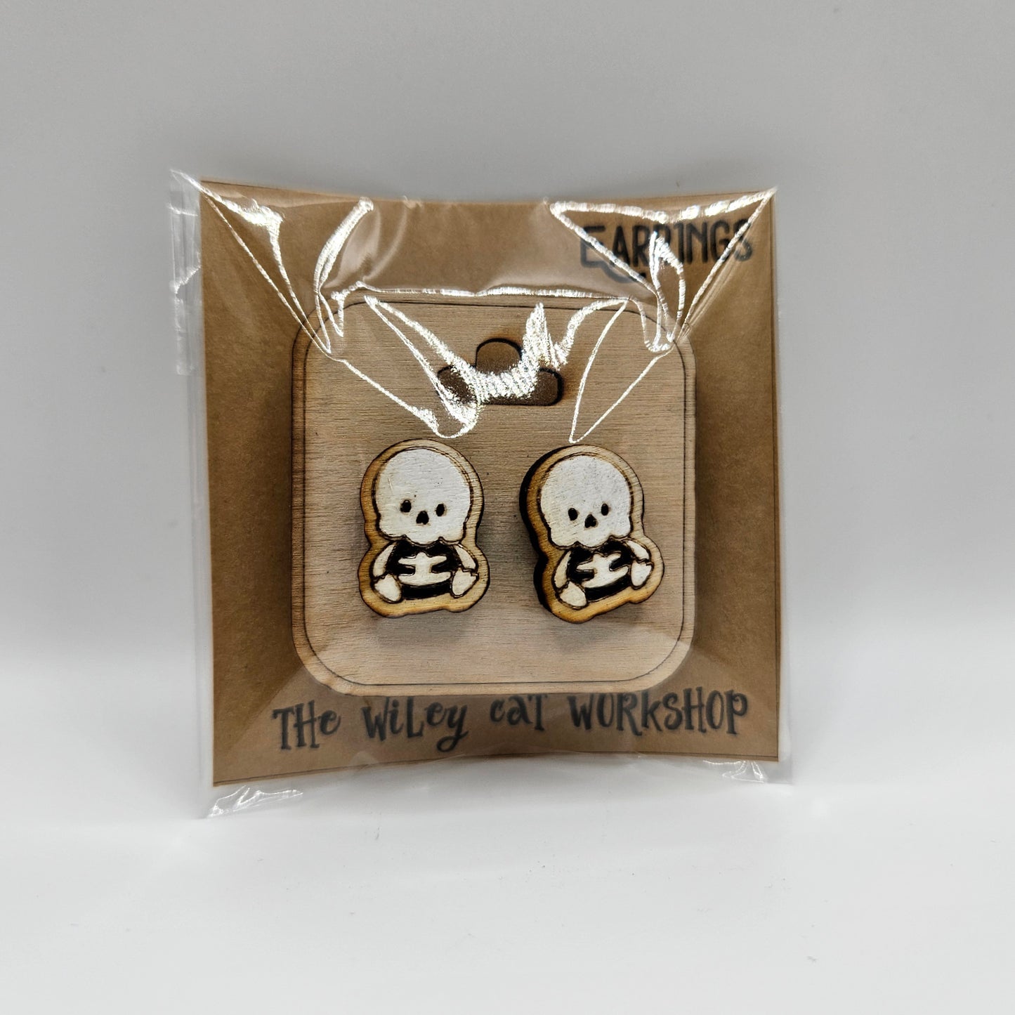 Skelly Wood Earrings
