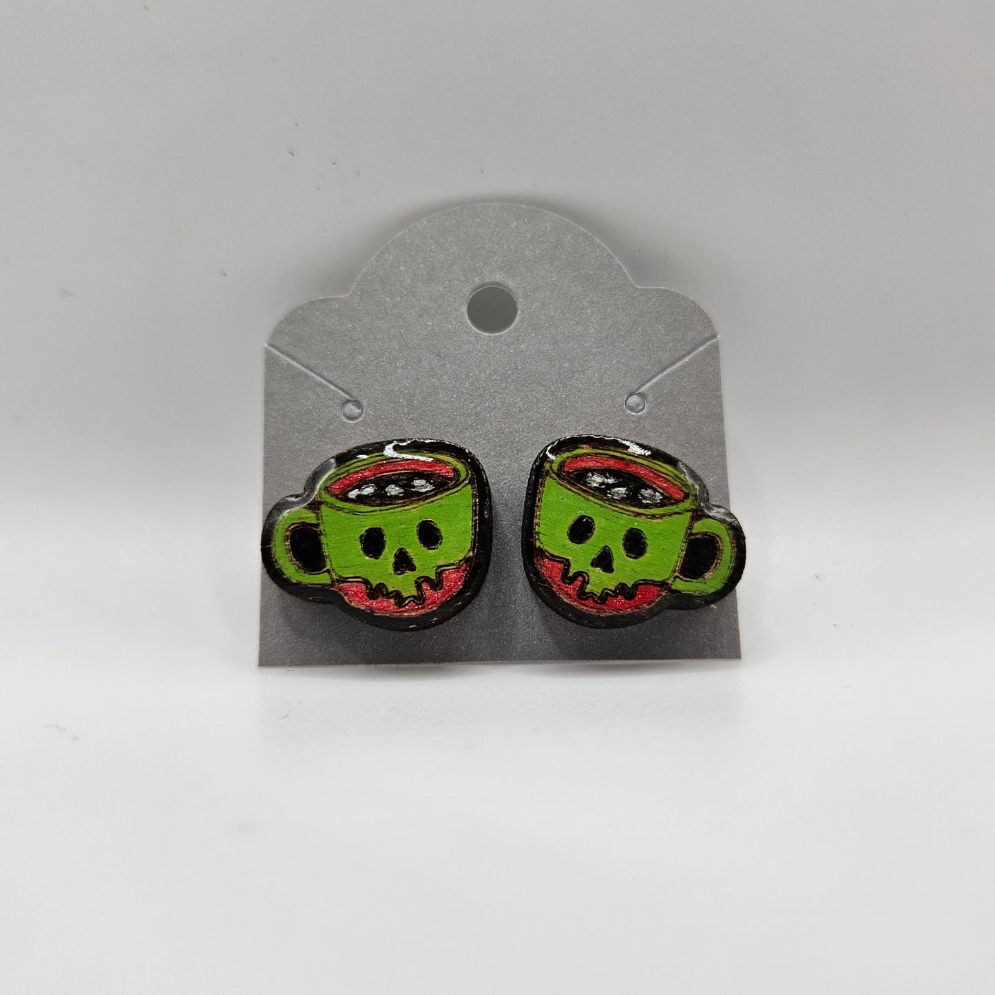 Poison Drink Wood Earrings
