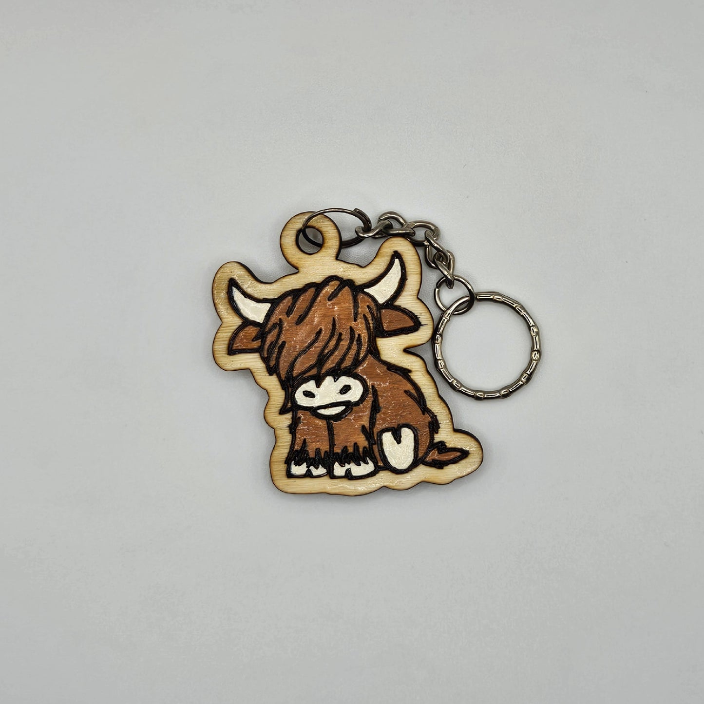 Highland Cow Keychain