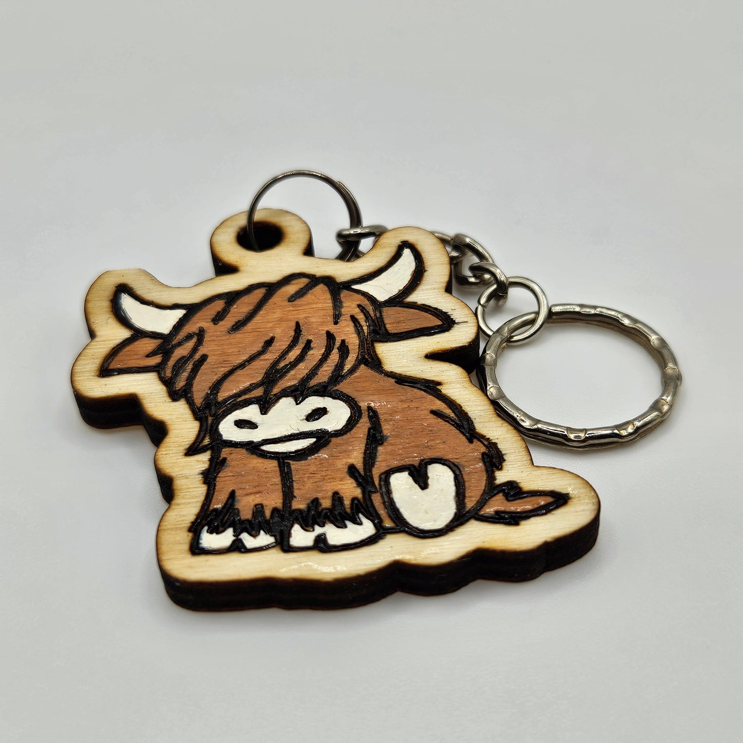 Highland Cow Keychain