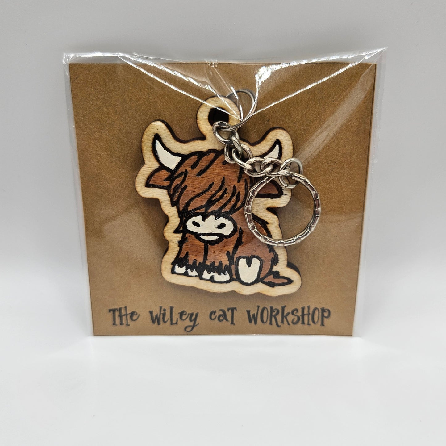 Highland Cow Keychain