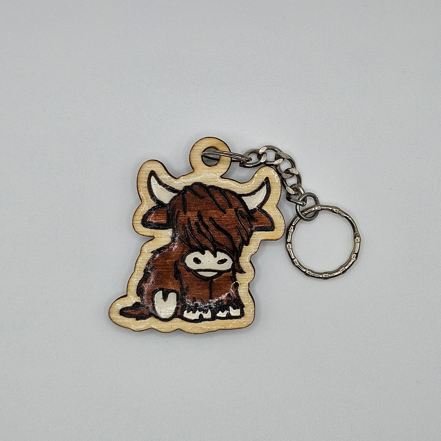 Highland Cow Keychain