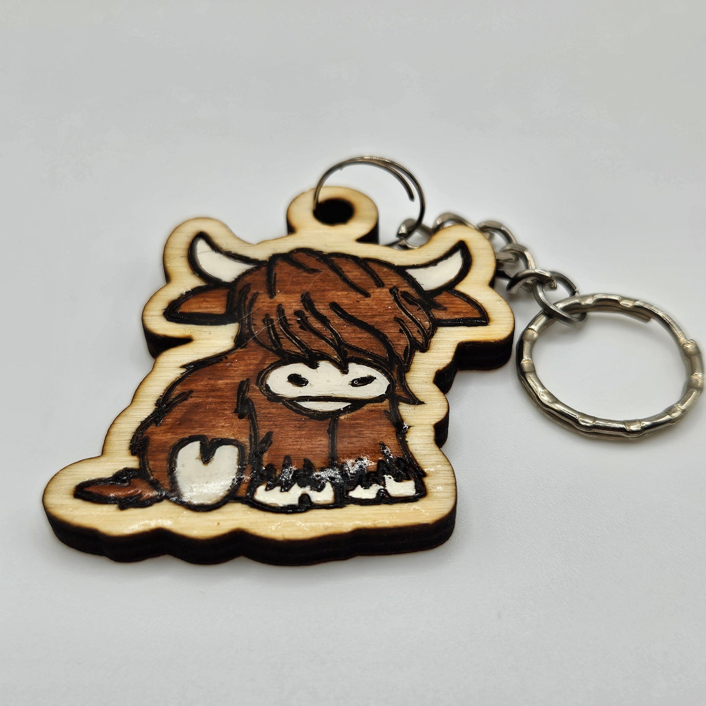 Highland Cow Keychain