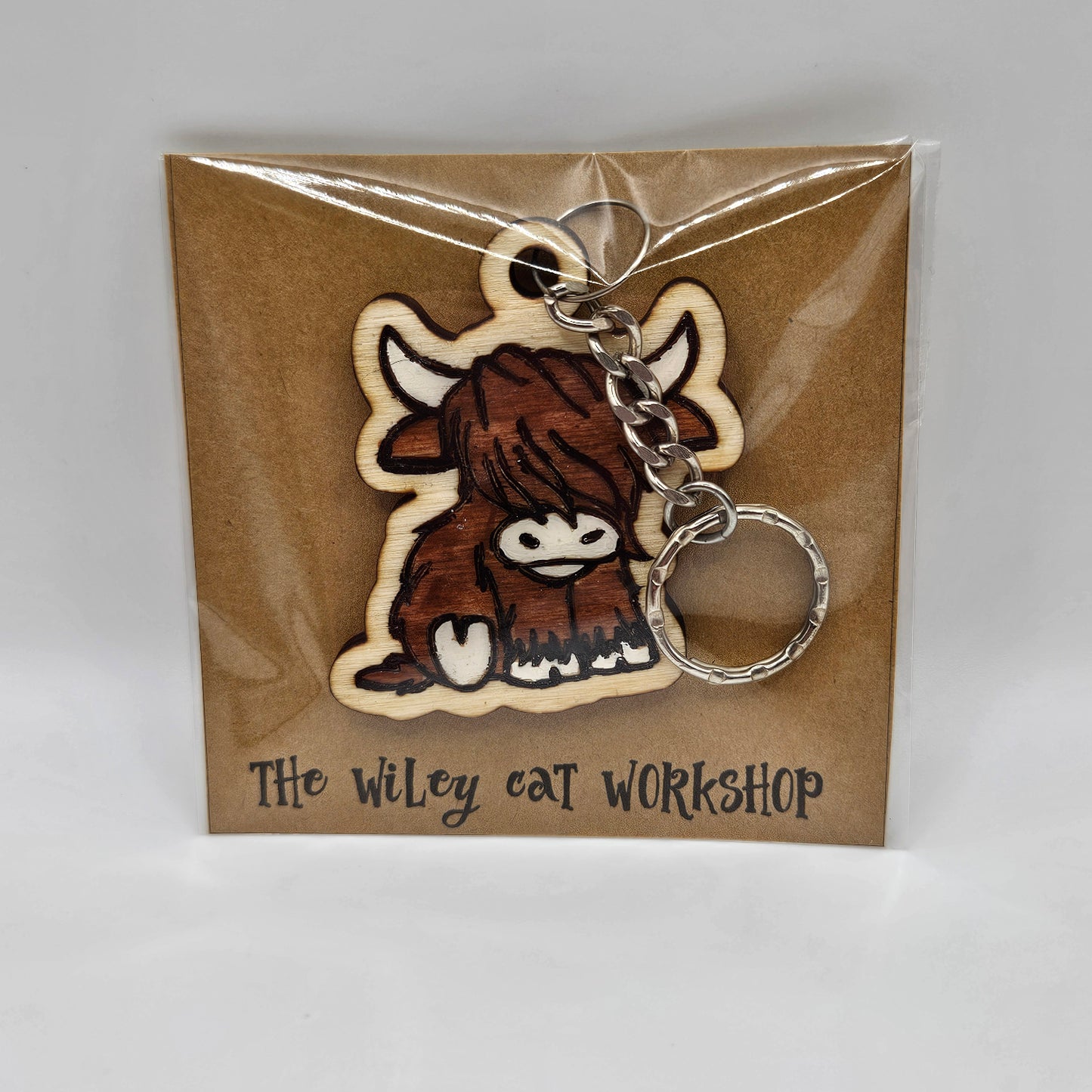 Highland Cow Keychain