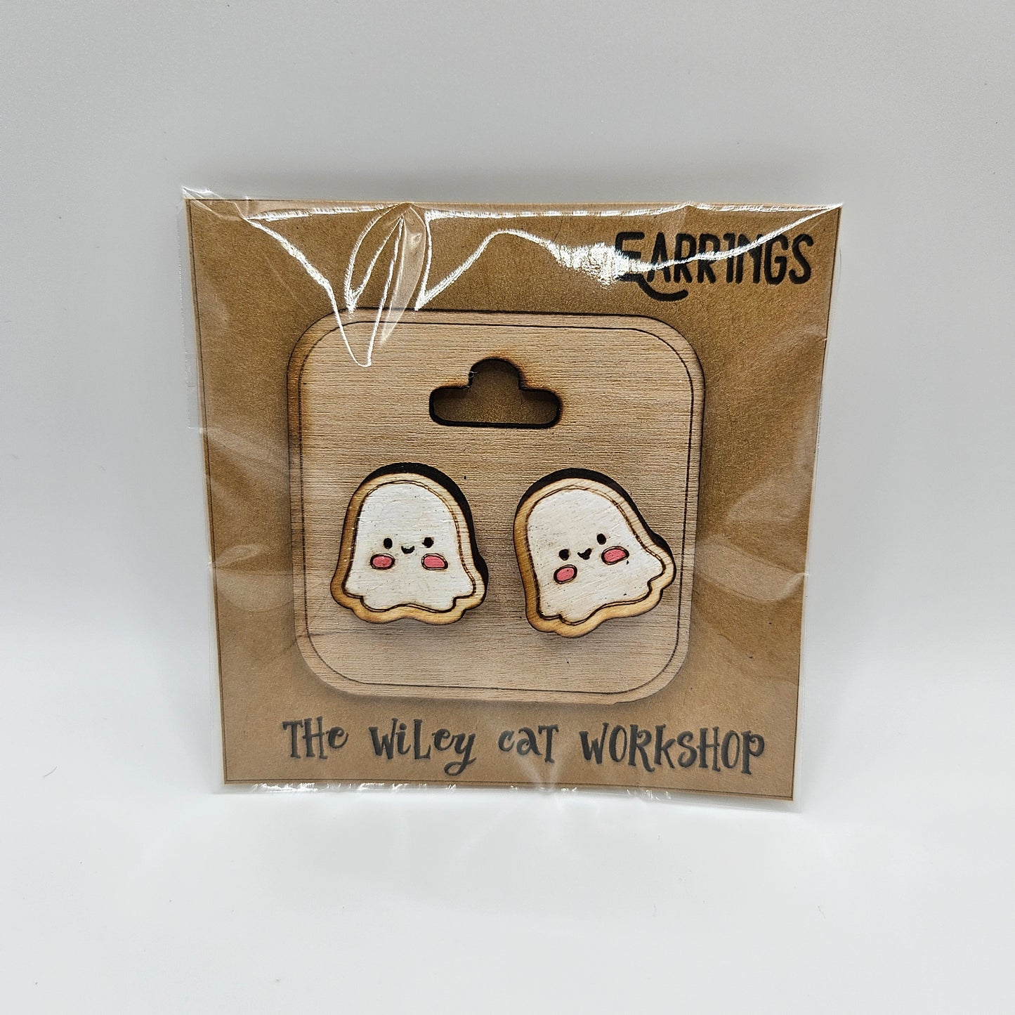 Ghost Wood Earrings