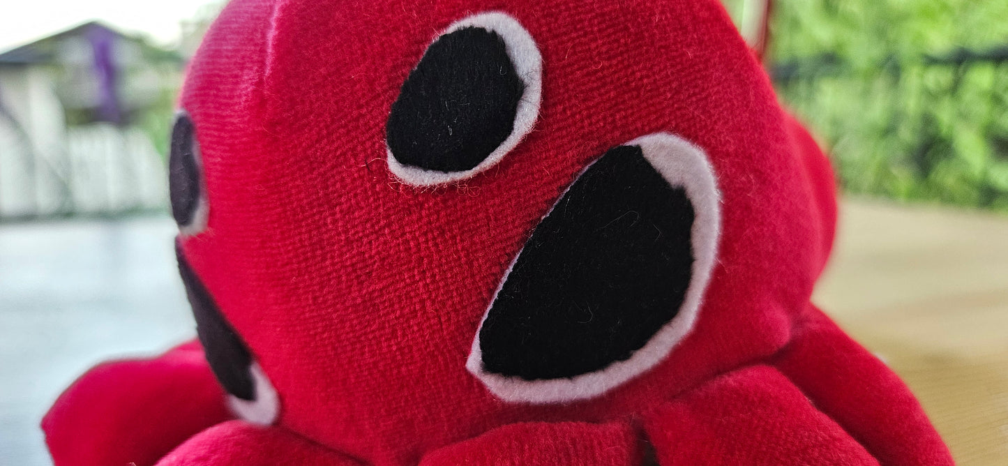 Merlin the Mischievous Red Spider Plush - 10" Long