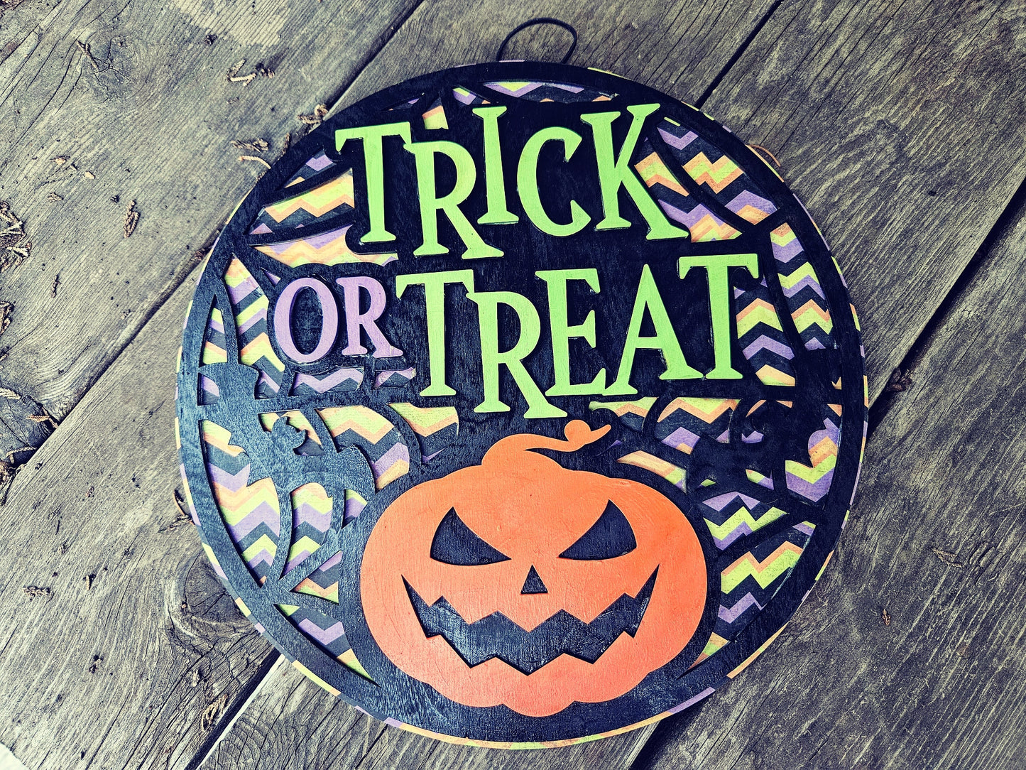 12" Halloween Wooden Wreaths
