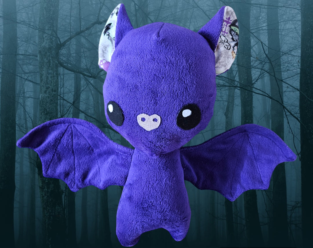 Batty the Adorable Purple Plushie Bat