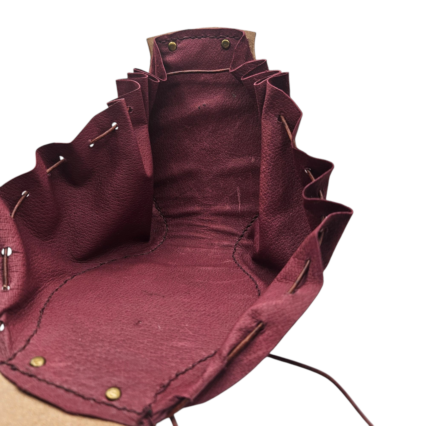 Leather Travel Pouch - Fall Leaves