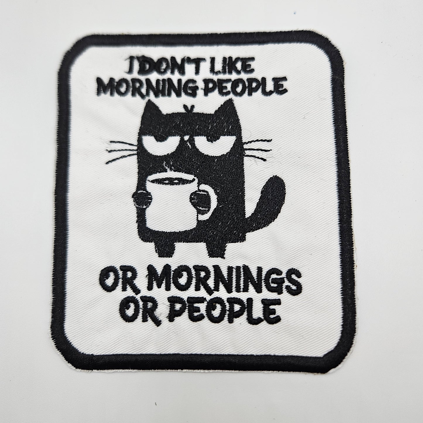 I don't like people Cat patch - Iron on Patch