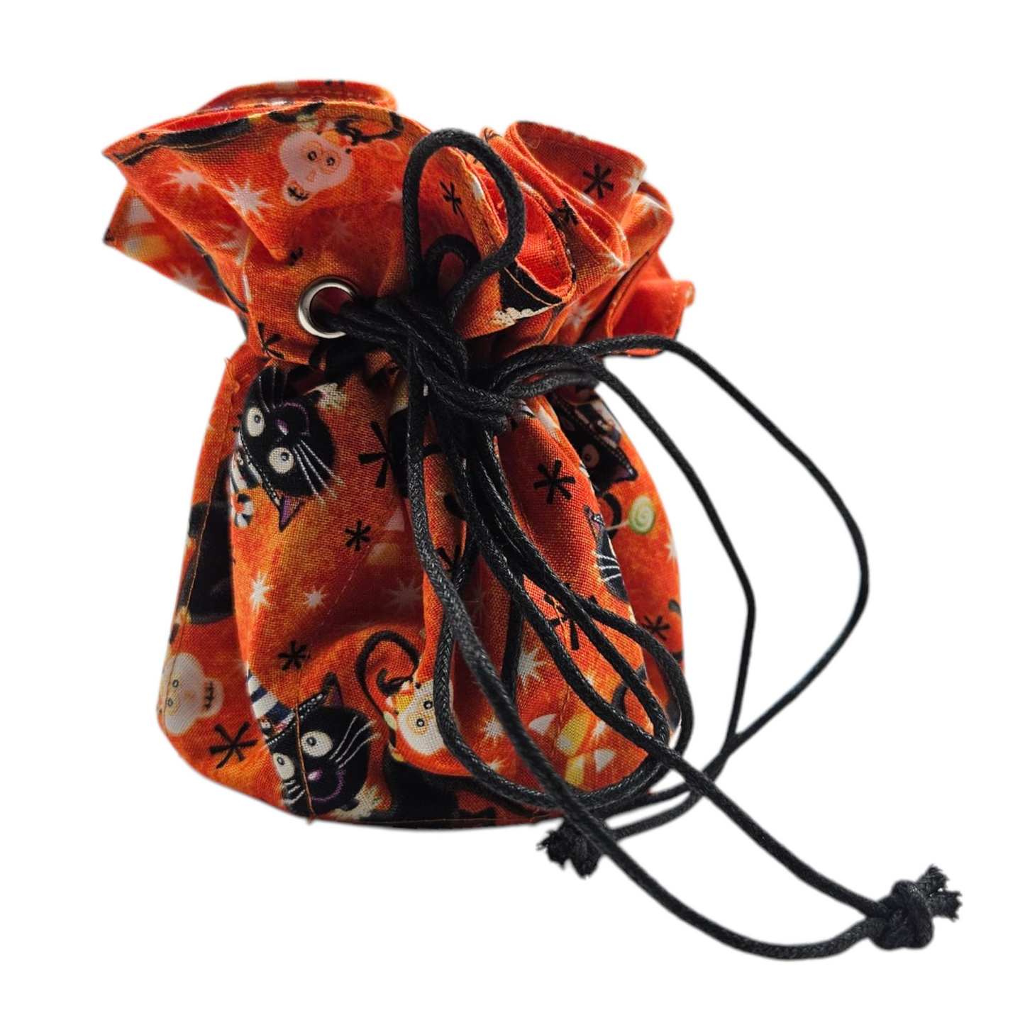 Halloween Cat Dice Storage Bag