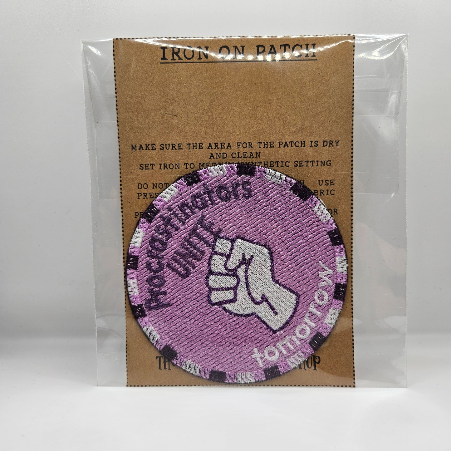 Procrastinator unite - iron on patch