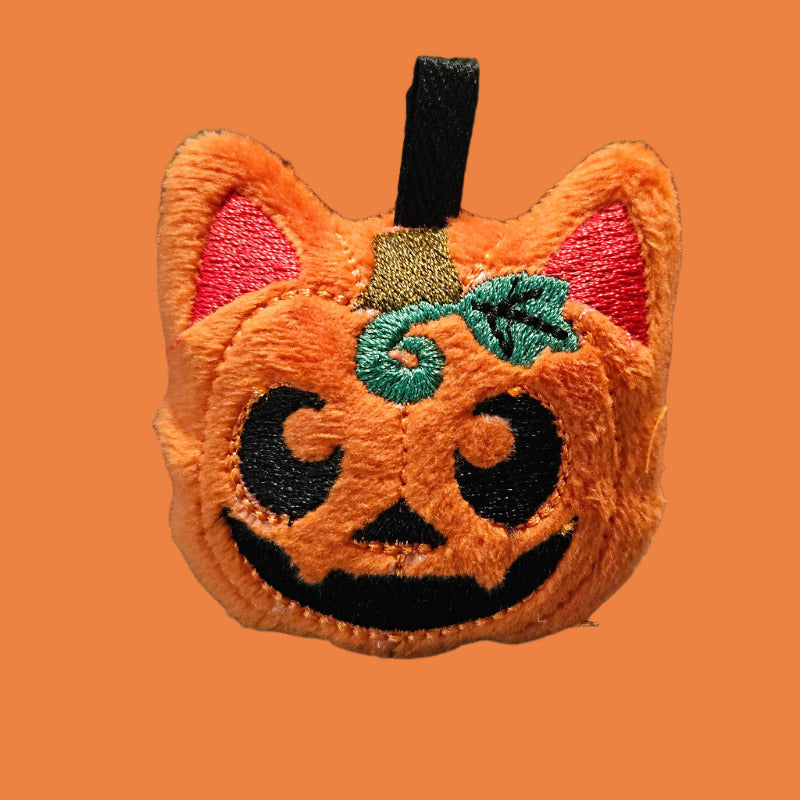 Pumpkin Cat Keychain