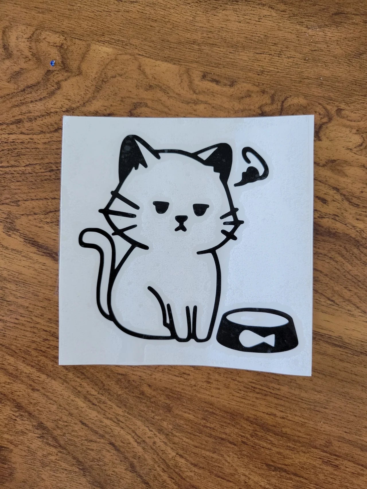 Hungry Kitty Fuel Cap decal