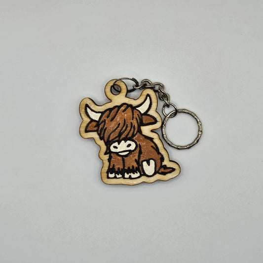 Highland Cow Keychain