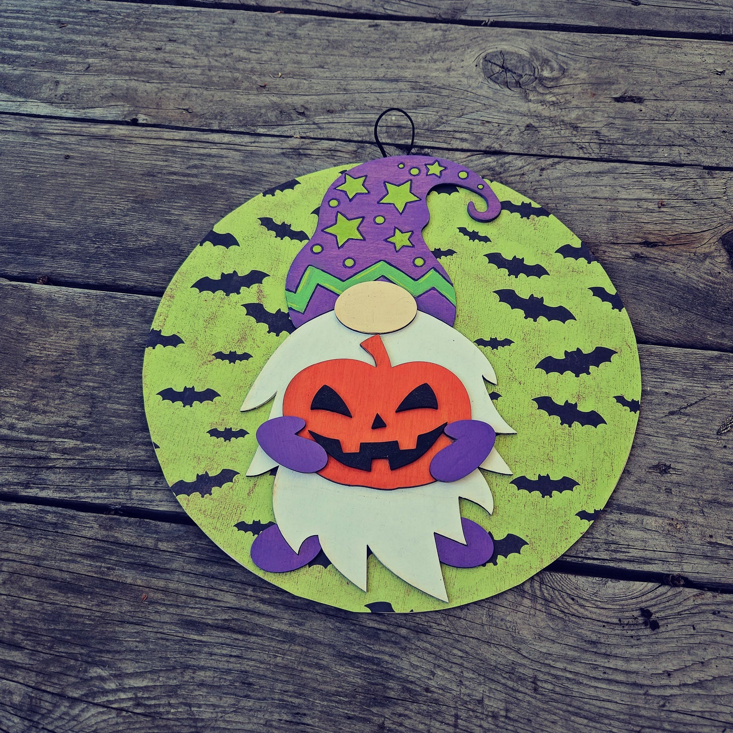 12" Halloween Wooden Wreaths