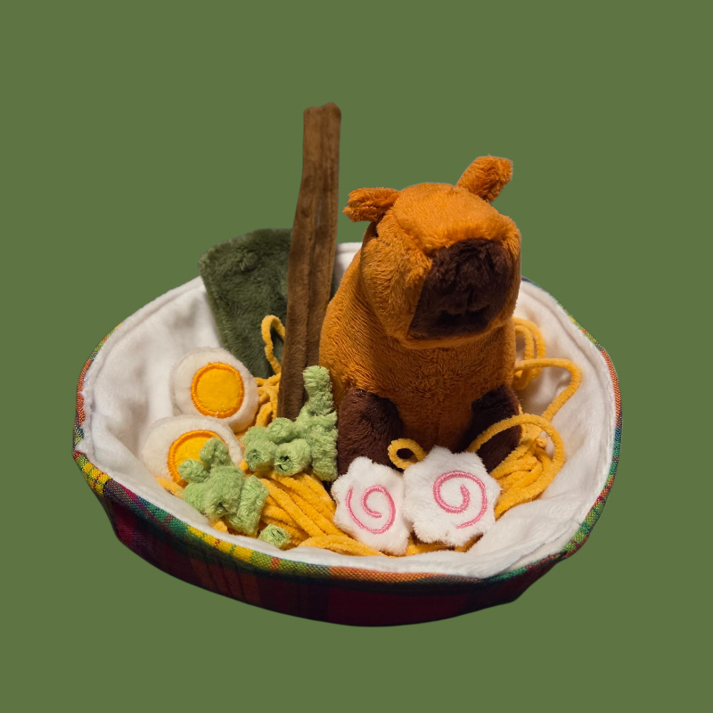 Capybara Ramen Bowl Plushie