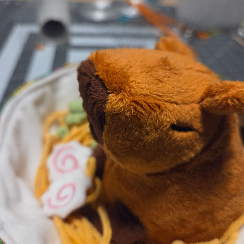Capybara Ramen Bowl Plushie