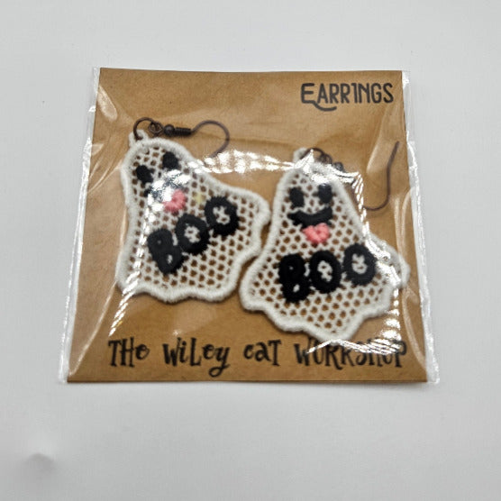 Embroidered Earrings