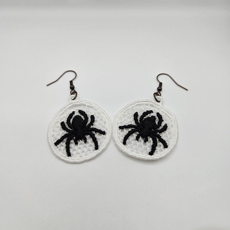 Embroidered Earrings