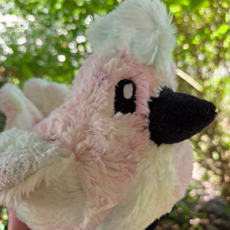Rainbow the Video game inspired Chicken Plush