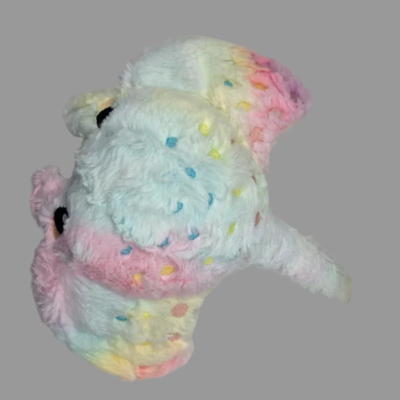 plush rainbow coloured manta ray
